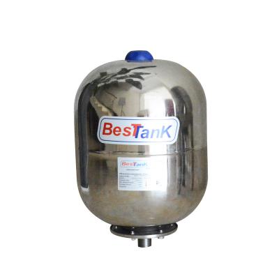 China Building Material Shops BESTANK 24lt Vertical Stainless Steel Reverse Osmosis Water Storage Pressure Tank for sale