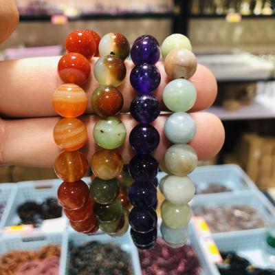 China China Wholesale High Clarity Quartz Crystal Peacock Agate Natural Clear Bracelet For Reiki for sale