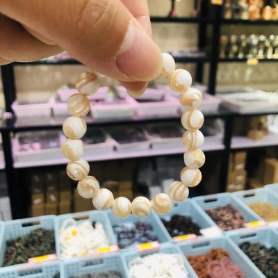 China China Wholesale High Clarity Natural Clear Quartz Crystal Conch Bracelet For Crystals Healing Stones for sale