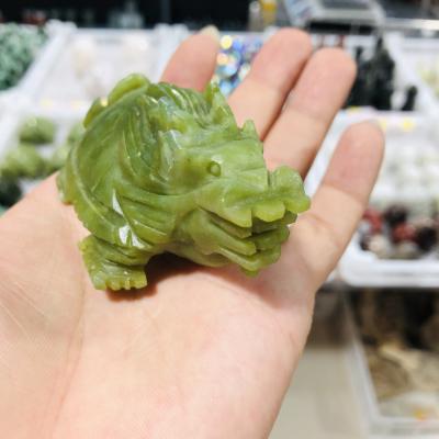 China China Wholesale High Quality Crystal Animals Hand Carved Hsiuyen Jade Crystal Dragon Turtle for sale