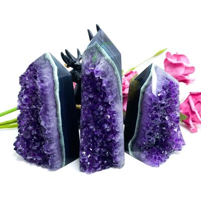 China China Quality Natural Amethyst Group Amethyst Stick Point Crystal Therapy Stones For Sale for sale