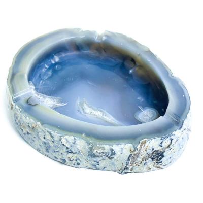 China China nature forming agate ashtray white agate flower for decoration for sale