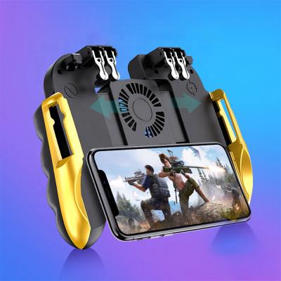 China High Sensitivity H9 Game Controller With Fan Joystick GamePad Mobile Phone Trigger Game Grip For PUBG for sale