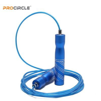 China Aluminum Alloy Speed ​​Ball Bearing Handle Radio Jump Rope For Fitness for sale