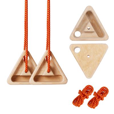 China Climbing Finger Strength Training Portable Triangle Wooden Climbing Hangboard for Finger Strength Training Board for sale