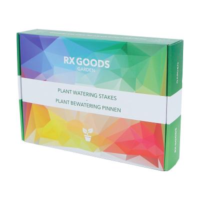 China Recyclable Double Color Print Boxes Recycled Airplane Folding Box Colored White Corrugated Paper Box for sale