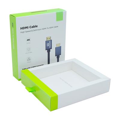 China Wholesale Recyclable Custom Design Data Cable Card Paper Packing Box For Data Cable Packing With Hook for sale