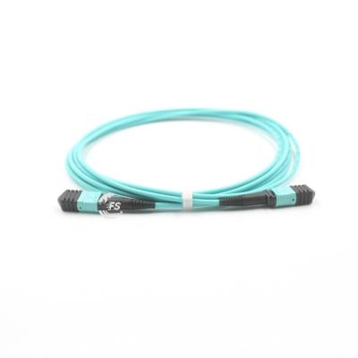 China Other MTP/PC OM3 Low Loss IL0.35dB 24cores LSZH Aqua Color 3.0mm Trunk Multimode OM3 Optical Links OM3 Cable for sale