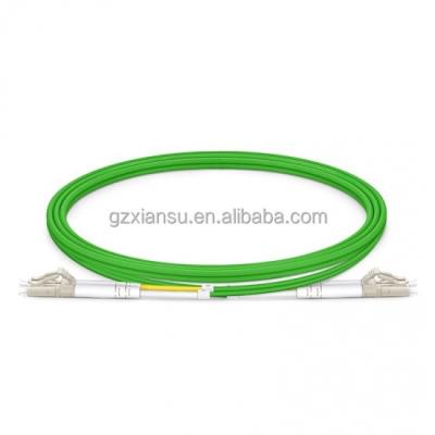 China LSZH LC UPC to LC UPC Duplex Multimode Fiber Optic Patch Cable 2.0mm OM5 50/125um LSZH for sale