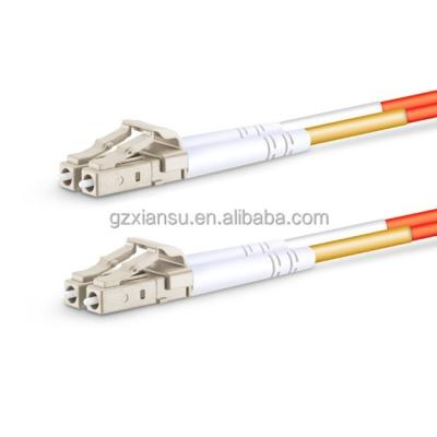 China LSZH OM2 50/125um LSZH Jacket Multimode Orange Duplex 2.0mm LC/UPC Optical Patchcord for sale