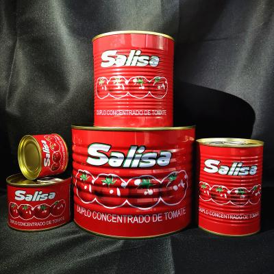 China Different Sizes 2200g Tomato Puree Tin TPT-800 Sour Salty Sweet Paste en venta