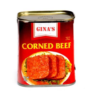 中国 Purefoods Luncheon Meat Can Corned Beef Meat High Protein Sterilized Rectangular 販売のため