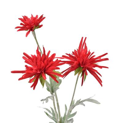 China Wholesale Minimalist Crab Daisy 3 Heads Crab Claw Chrysanthemum Plant Artificial Flowers for sale