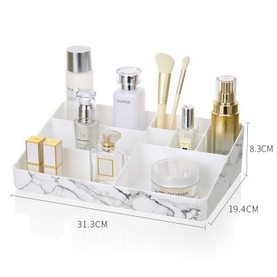 China Cosmetic Organizer For Makeup Clear Storage Box Plastic Home Organizer Bathroom Dropshipping Makeup Storage Makeup Accessories for sale