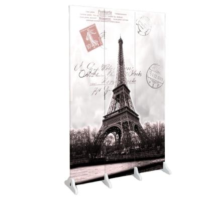 China European-style waterproof and anti-perspective fabric art, entrance partition, folding mobile screen for sale