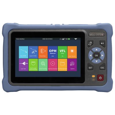 China MINI OTDR 1310/1550nm 26/24dB FTTP AUA800U Fiber Optic OTDR Touch Screen VFL OLS OPM Event Card Ethernet Cable Tester for sale