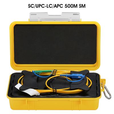 China SC/UPC-LC/APC OTDR Blind Spot Eliminator Fiber Rings Fiber Optic OTDR Launch Cable Box 500M SM 1310/1550nm SC/UPC-LC/APC 500M for sale