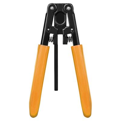 China Ftth Cold Crimp Tool Kit Covered Cable Stripper Strips Pliers Can Be Broken Fiber Covered Wire Needle Orange Stripper for sale