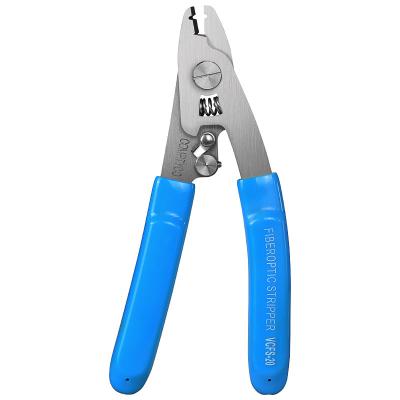 China FTTH COMPTYCO VCFS-20 Three-port Fiber Optic Stripper Pliers Wire Strippers for FTTH Tools Pliers Optical Stripping Tool for sale