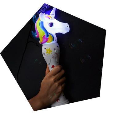 China event & Party Supplies Summer Outdoor Toy Light Soap Bubble Gun The Unicorn for sale