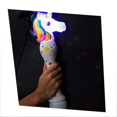 China event & Party Supplies Soap Gun Wholesale Kids Bubble Gun With Led Unicorn for sale