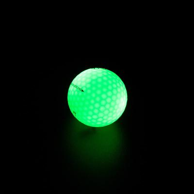 China Golf Ball Colorful Night Forest External Skin Entrance Dupont Glowing Sand LED Light Ball With Custom Logo for sale