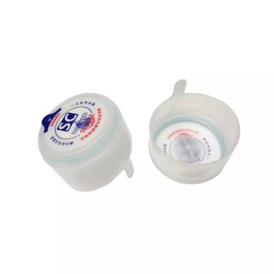 Cina 20 Litre Water Bottle Non Spill Caps Peel Off Type White PE With Rubber Liner in vendita