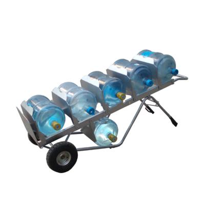 China Zwaar tillen 5-7 platform vouw flessen water handwagens 5 liter waterfles trolley Te koop