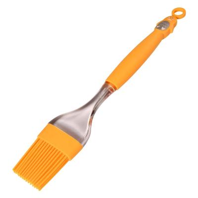 China Kitchen Plastic Heat Resistant Food Grade Handle Bakeware Easily Cleaned Bakeware Basting BBQ BBQ Silicone Pastry Oil Brush for sale