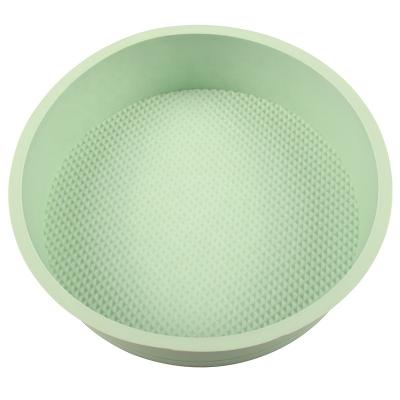 China Disposable Heat Resistant Silicone Cake Baking Molds Round Shaped Silicone Bakeware Tray Baking Tools for sale