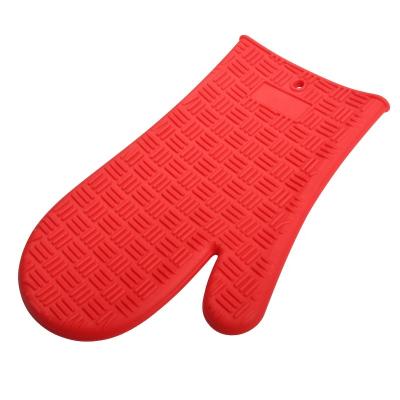 China Minimalist Silicone Extra Long Kitchen Oven Mitt With Handle Slip Non Heat Resistant For Cooking for sale