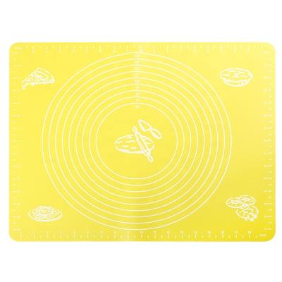 China Non Stick Disposable Eco-Friendly Silicone Dough Mat Silicone Baking Mat Kneading Pad With Measurements for sale