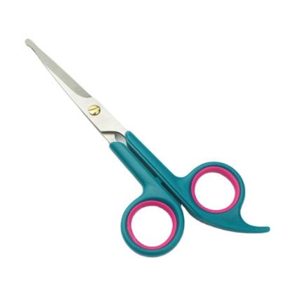 China S3-1086R Stainless Steel Durable Scissors Soft Handle Safety Pet Grooming Scissors for sale