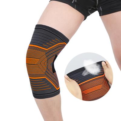 China Adjustable Elasticity Fitness Sports Leg Knee Protector Breathable Running Protection Sleeve Compression Sleeve Support for sale