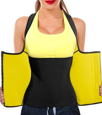 China Breathable Neoprene Double Layers Body Shapers Waist Trainer Vest Body Slimming Trimmer Corset Workout Shapers for sale