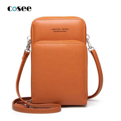 China Lightweight Anti-fall Cross - Body Phone Bag For Women Small Shoulder Cell Phone Bag Wallet Purses And Handbags With 12 Credit Card Slots for sale