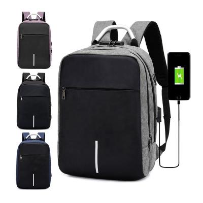 China With USB Travel Work Laptop Backpack Anti-theft College School Bookbag With USB Charging Port And Lock for sale