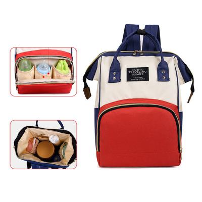 China Multifunctional Custom Water Resistant Travel Mummy Baby Diaper Bag Large Capacity Mummy Backpack Bags for sale