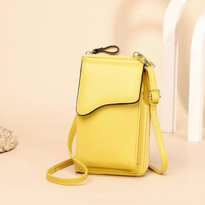 China Small Anti-fall Cross - Body Phone Case For Women Cell Phone Purse Shoulder Bags Card Holder Wallet Mobile Phone Bags for sale