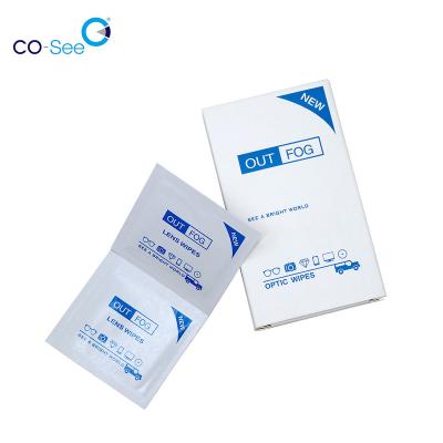 China Anti Fog and Cleaning Co-see Disposable Anti-Fog Anti-Fog Glasses Wipe Cloth Cloth for sale