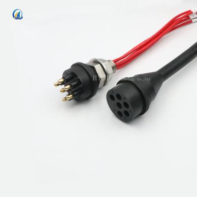 China Waterproof 6 Core 40A Wet High Current Wet Pluggable Cable 6 Core For Deep Water Connector for sale