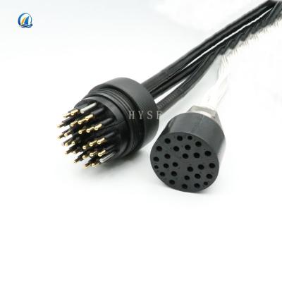 China Waterproof 24 Core 3 Pair Deep Water Flat Multicore Waterproof Cable Connector Male Female Sockets Slot for sale