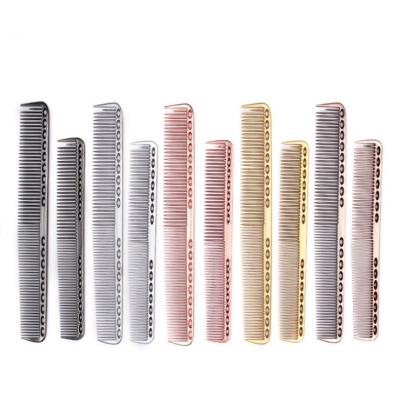 China Comfortable Professional Space Aluminum Metal Hair Cutting Hairdressing Comb For Hairdressers for sale