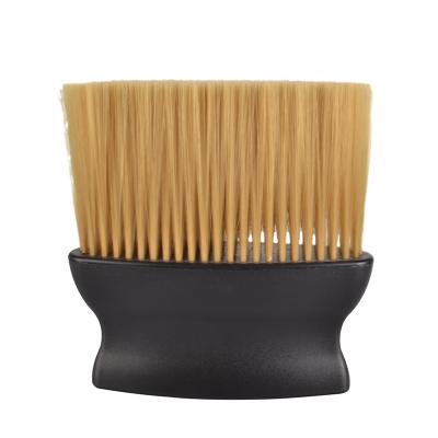 China Low Price Portable Soft Nylon 10.6*13cm Nylon Flat Handle Cleaning Sweep Hair Neck Brush Shaving Brush For Bare Shop for sale