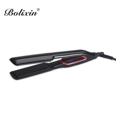 China Custom Logo RV Digital Display Screen Flat Iron Hair Straightener for sale