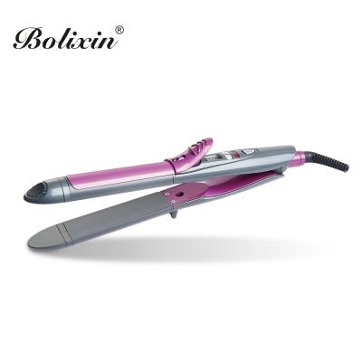 China Multifunctional RV Hair Styler 2in1 Straightener and Curler Iron for sale