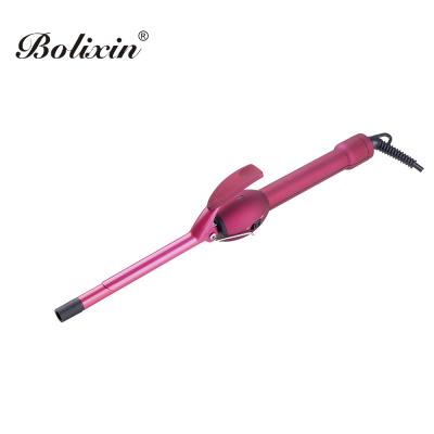 China Household Custom Titanium 13mm Thin Hair Curler Curling Iron for sale