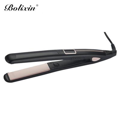 China hair straightening machine prices 25*100mm titanium hair straightener for sale