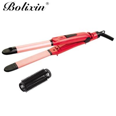 China RV Salon 2 in 1 Hair Straightener and Curling Iron with Removable Comb for sale