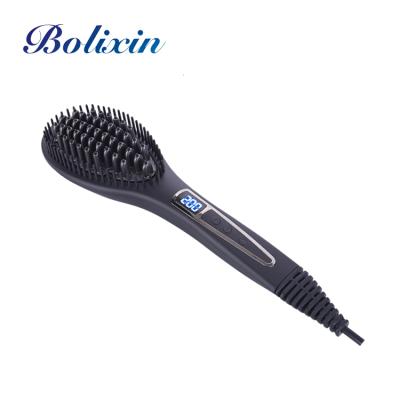 China Household Convenience Hair Brush LCD Display Hair Straightener Comb for sale